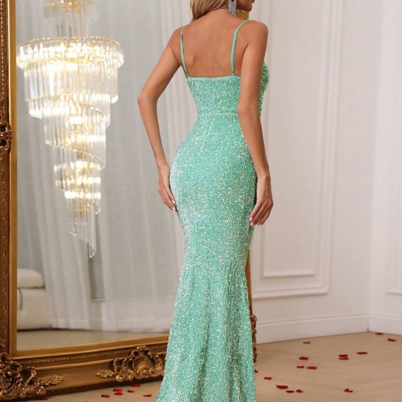 Mermaid Hem Sequin Formal Dress - Picture 2 of 6